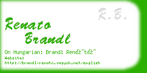 renato brandl business card